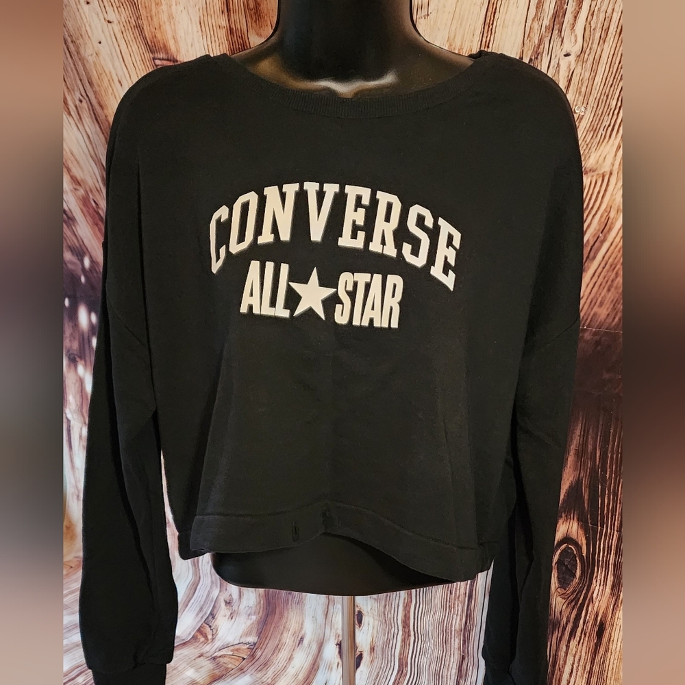 Converse cropped sweater